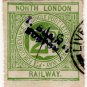 (I.B) North London Railway : Letter 2d (postal)