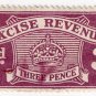 (I.B) Excise Revenue : 3d Purple (1916)