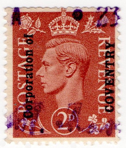 (I.B) George VI Commercial Overprint : Coventry Corporation