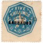 (I.B) Barbados Revenue : Duty 5/-