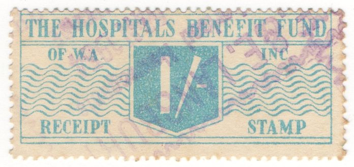 (I.B) Australia - Western Australia Revenue : Hospitals Benefit Fund 1/-
