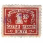 (I.B) Australia - South Australia Revenue : Cattle Duty 1d