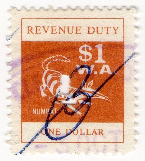 (I.B) Australia - Western Australia Revenue : Duty $1