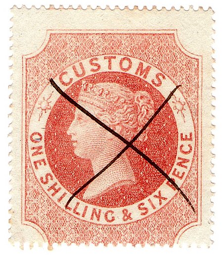 (I.B) QV Revenue : Customs Duty 1/6d