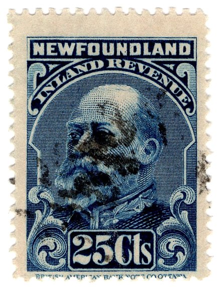(I.B) Canada Revenue : Newfoundland Inland Revenue 25c
