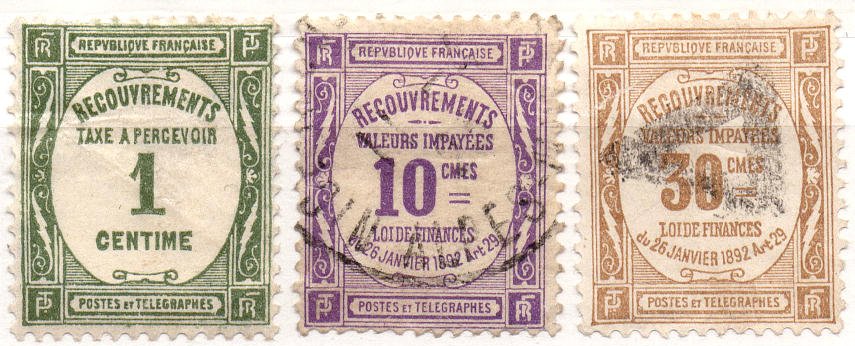 (I.B) France Postal : Postage Due Collection