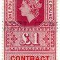 (I.B) Elizabeth II Revenue : Contract Note &Acirc;&pound;1
