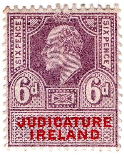 (I.B) Edward VII Revenue : Judicature Ireland 6d
