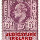 (I.B) Edward VII Revenue : Judicature Ireland 6d