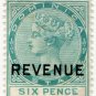 (I.B) Dominica Revenue : Duty Stamp 6d