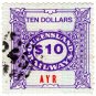 (I.B) Australia - Queensland Railways : Parcel $10 (Ayr)