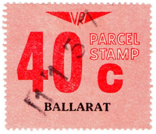 (I.B) Australia - Victoria Railways : Parcels 40c (Ballarat)