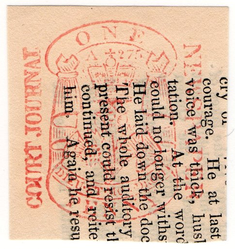 (I.B) QV Revenue : Newspaper Duty (Court Journal)