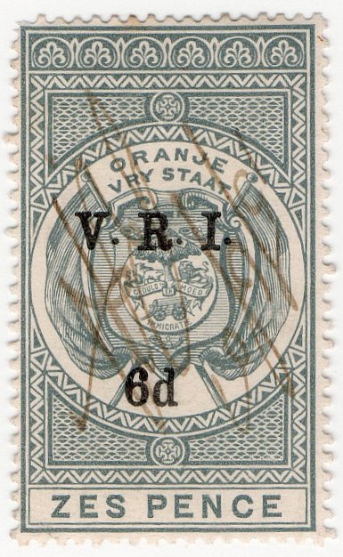 (I.B) Orange Free State Revenue : Duty 6d (VRI)