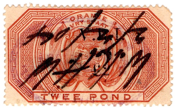 (I.B) Orange Free State Revenue : Duty &Acirc;&pound;2 (VRI)