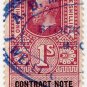 (I.B) George V Revenue : Contract Note (Northern Ireland) 1/-