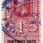 (I.B) George V Revenue : Contract Note (Northern Ireland) 1/-