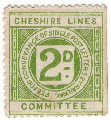(I.B) Cheshire Lines Committee Railway : Letter Stamp 2d