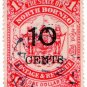 (I.B) British North Borneo Postal : State 10c on $1 OP