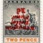 (I.B) Barbados Postal : 2d Kingston Relief Fund (inverted OP)