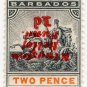 (I.B) Barbados Postal : 2d Kingston Relief Fund (inverted OP)