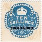 (I.B) Barbados Revenue : Duty 10/-