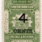 (I.B) British North Borneo Postal : State 4c on $2 OP