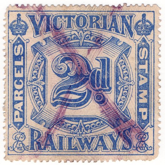 (I.B) Australia - Victoria Railways : Parcels 2d