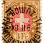 (I.B) Switzerland Telegraphs : 3Fr Brown & Pink (1881)