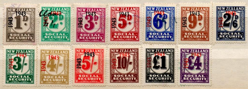 (I.B) New Zealand Revenue : Social Security Collection (1943)