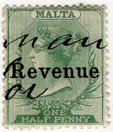 (I.B) Malta Revenue : Duty Stamp &Acirc;&frac12;d