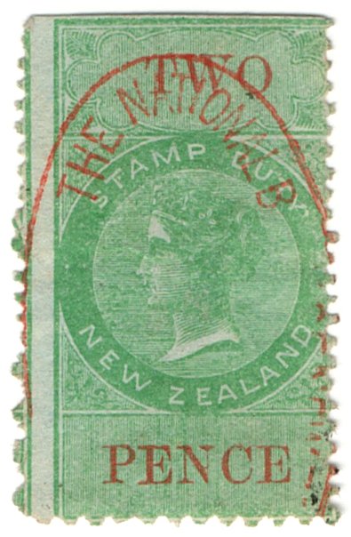 (I.B) New Zealand Revenue : Stamp Duty 2d