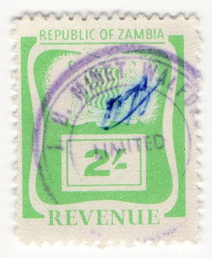 (I.B) Zambia Revenue : Duty 2/-