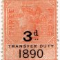 (I.B) QV Revenue : Transfer Duty 3d (1890)