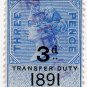 (I.B) QV Revenue : Transfer Duty 3d (1891)