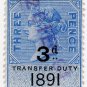 (I.B) QV Revenue : Transfer Duty 3d (1891)