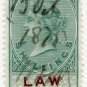 (I.B) QV Revenue : Law Courts (Scotland) 10/- (colour error)