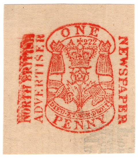 (I.B) QV Revenue : Newspaper Duty (North British Advertiser)