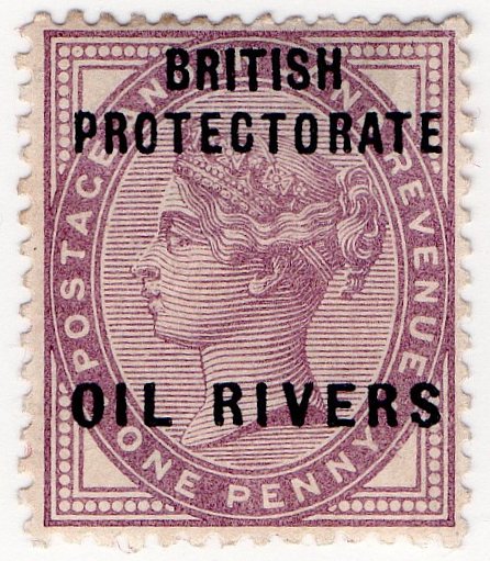 (I.B) Niger Coast Postal : Oil Rivers 1d OP