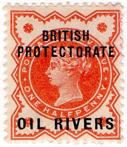 (I.B) Niger Coast Postal : Oil Rivers &Acirc;&frac12;d OP