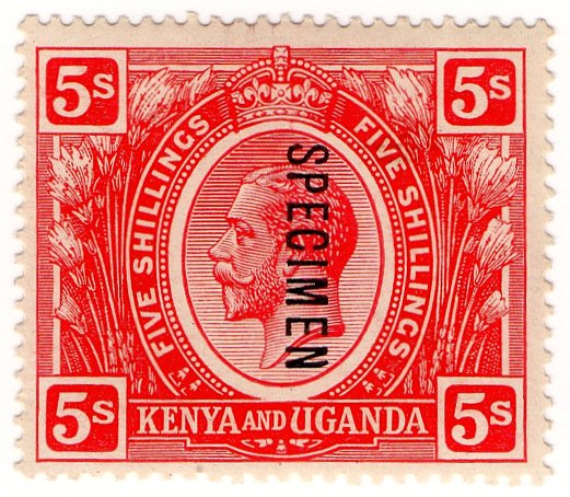 (I.B) KUT Postal : Kenya & Uganda 5/-