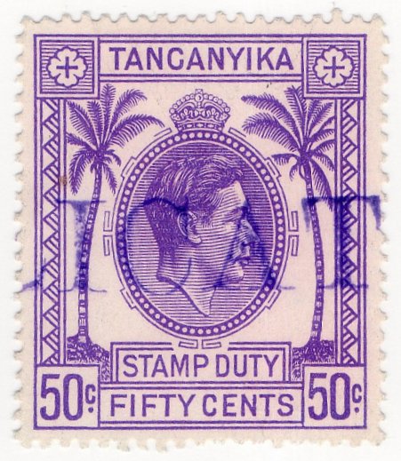 (I.B) KUT Revenue : Tanganyika Duty 50c