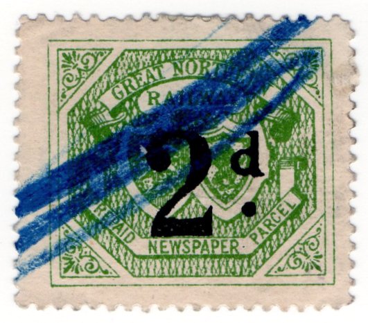 (I.B) Great Northern Railway : Newspaper Parcel 2d