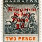 (I.B) Barbados Postal : 2d Kingston Relief Fund
