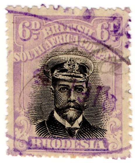 (I.B) Rhodesia/BSAC Revenue : Duty 6d