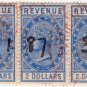 (I.B) Straits Settlements Revenue : Duty Stamp $6