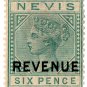 (I.B) Nevis Revenue : Duty Stamp 6d