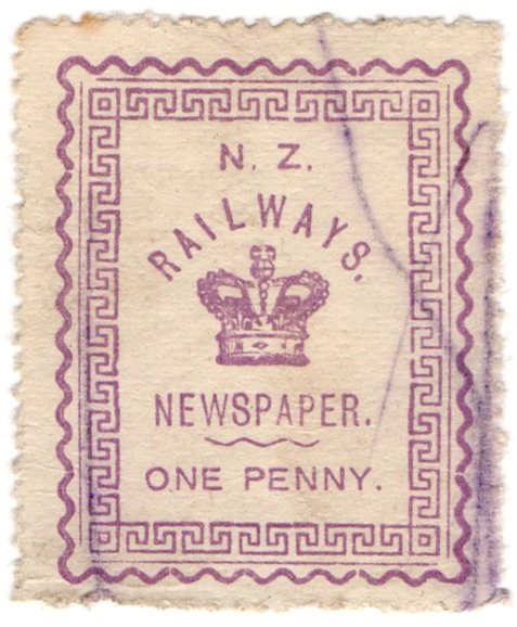 (I.B) New Zealand Railways : Newspaper Stamp 1d