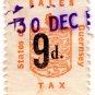(I.B) Guernsey Revenue : Sales Tax 9d (German Occupation)