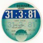 (I.B) GB Revenue : Car Tax Disc (Bedford 1981)